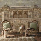 Amber Fort Textured Design Room Wallpaper, Customised