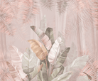 Pallav, A Champagne Pink Colors Tropical Wallpaper