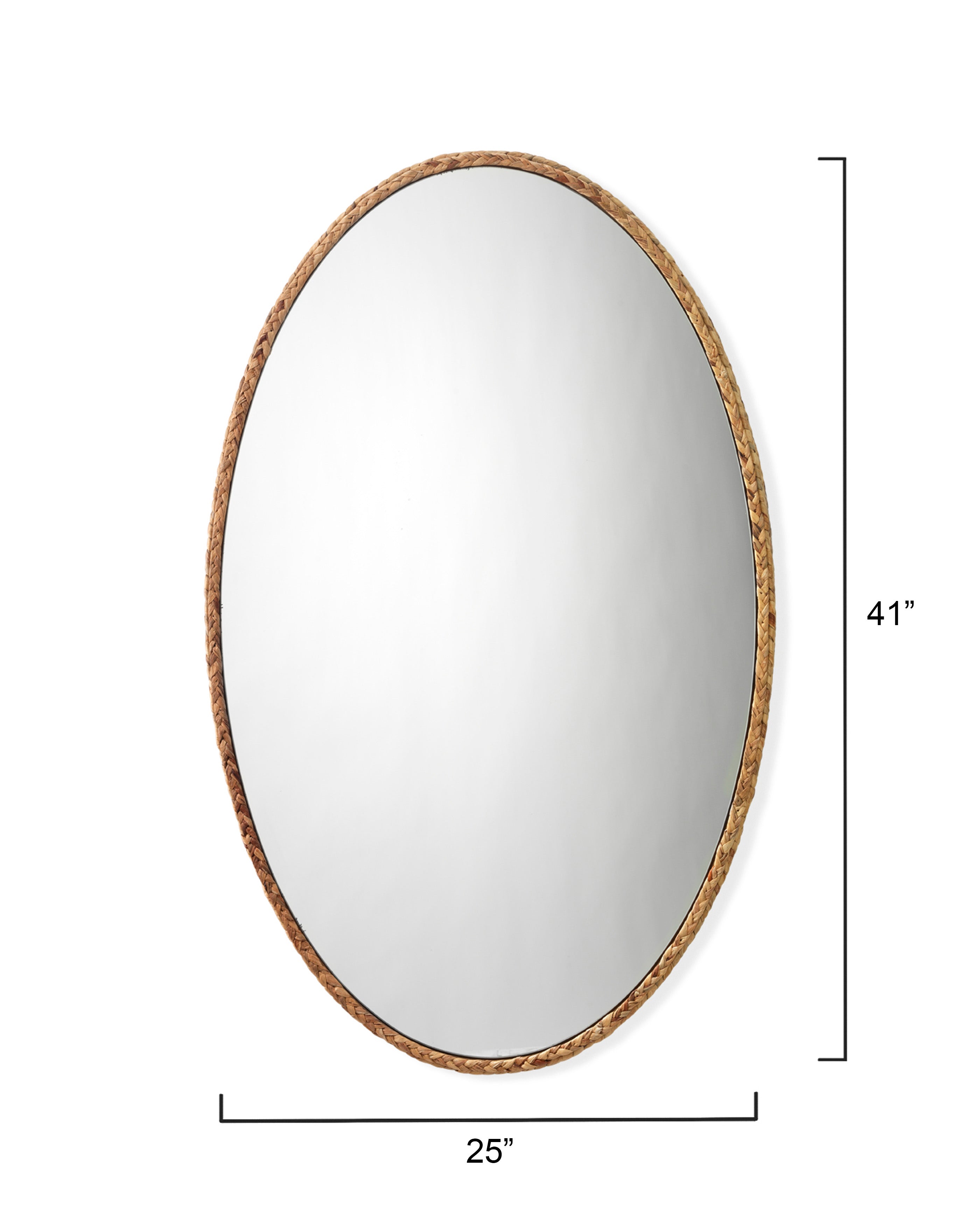 Braided Oval Mirror