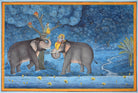 Pichwai Painting | Lord Krishna Courting on the Banks of the Ganges | Indian Art