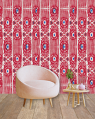 Ikat Pink Wallpaper