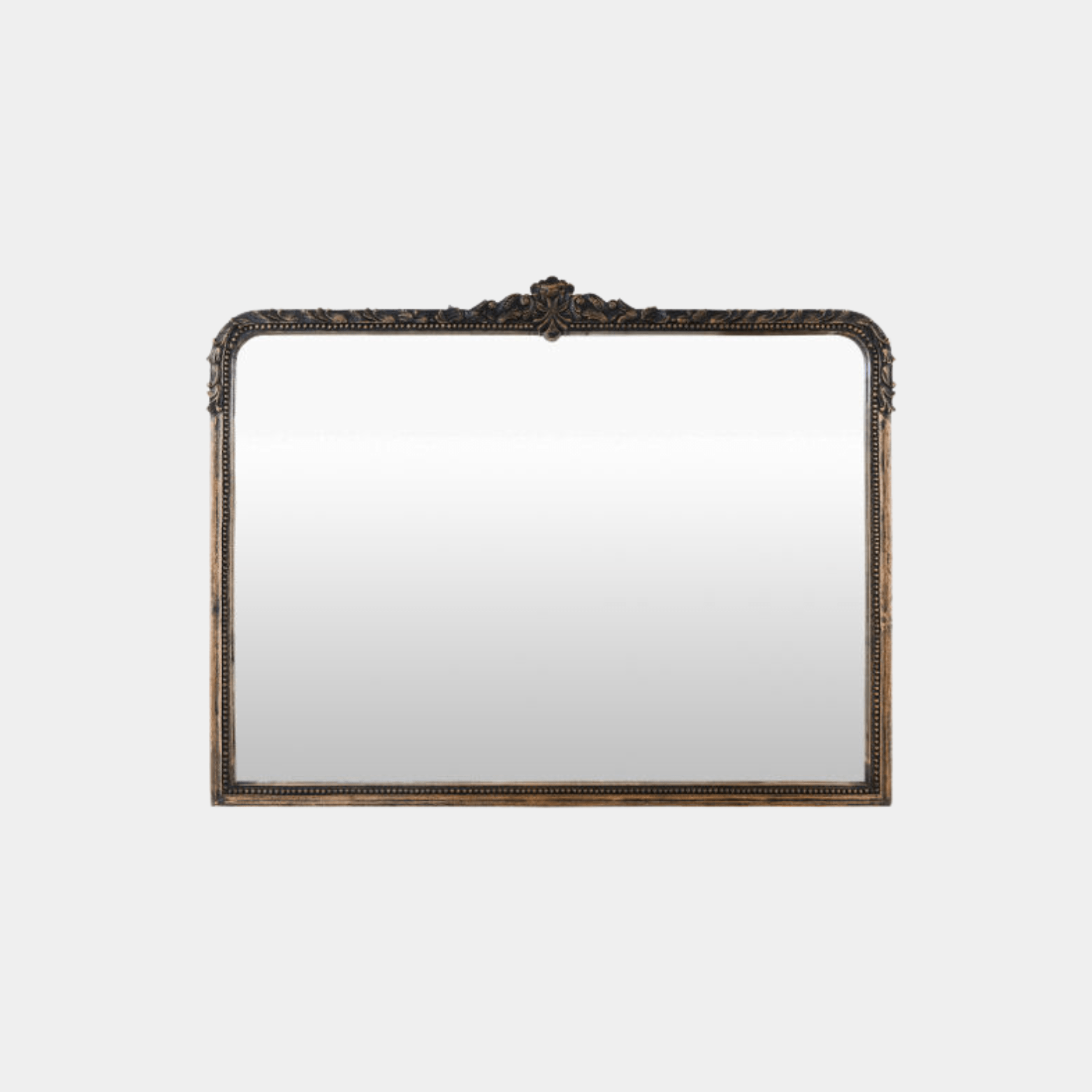 Aaliyah Black Mantel Mirror - Marble Lotus - Aaliyah Black Mantel Mirror (image1)