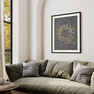 Abstract Golden Fish - Marble Lotus - Pichwai Painting | Abstract Golden Fish | Modern Home