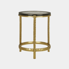 Acea Gold Accent Table - Marble Lotus - Acea Gold Accent Table