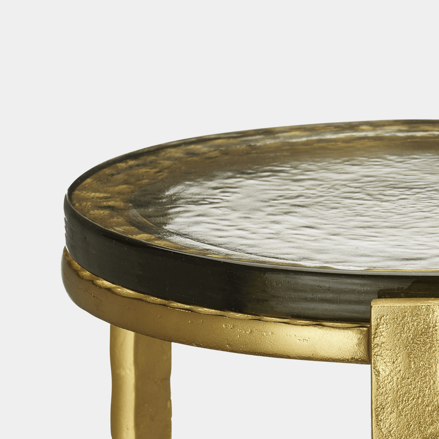 Acea Gold Drinks Table - Marble Lotus - Elevate your entertaining with the Acea gold drinks table