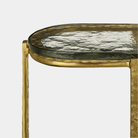 Acea Gold Side Table - Marble Lotus - Acea Gold Side Table | Black Round End Table | Black Side Tables