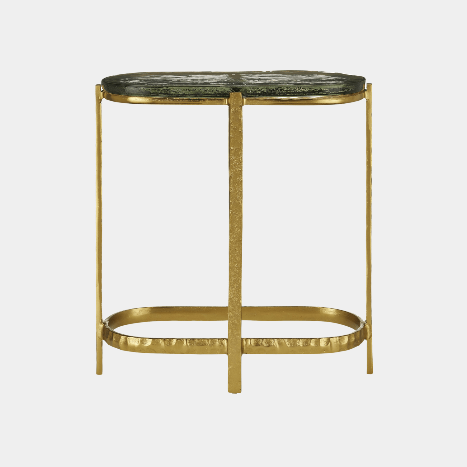 Acea Gold Side Table - Marble Lotus - Acea Gold Side Table | Black Round End Table | Black Side Tables