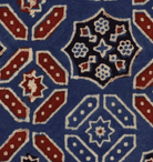 AJRAK Blue - Marble Lotus - AJRAK Blue