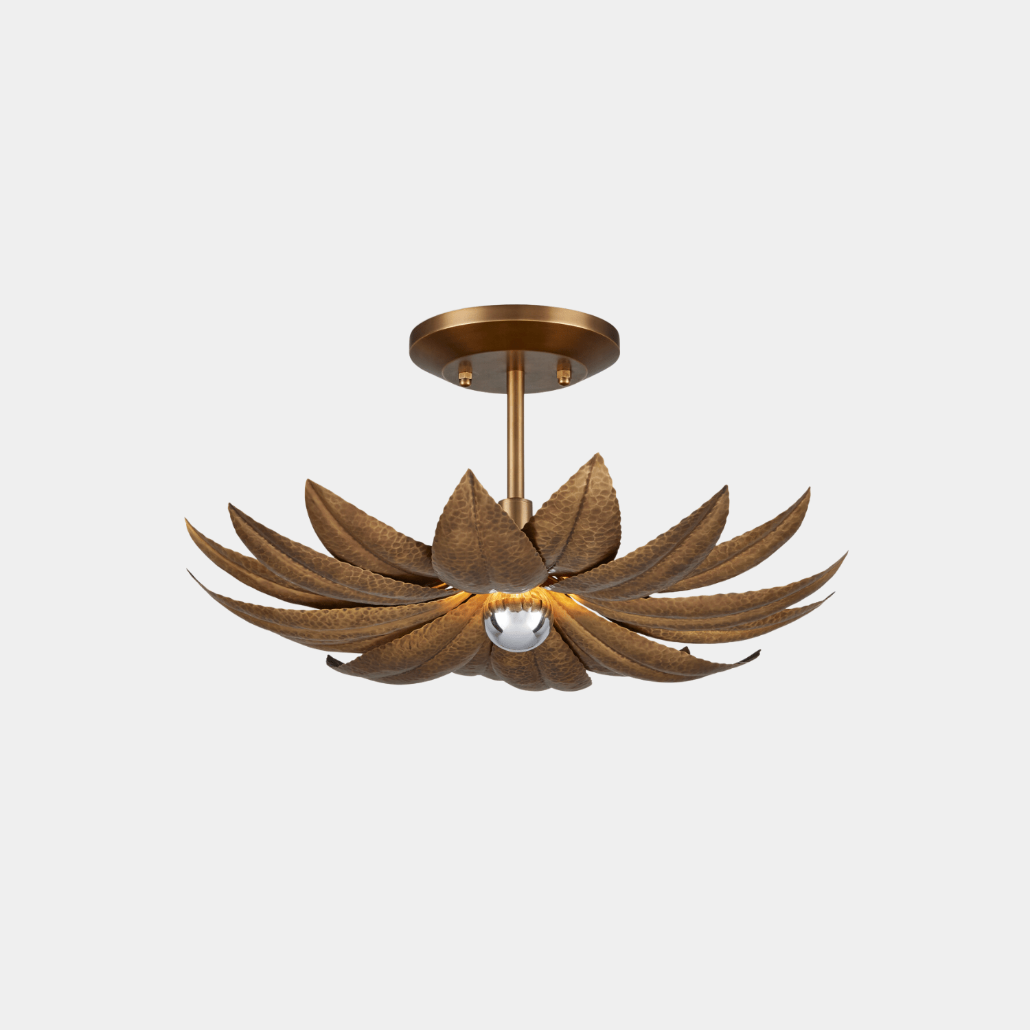 Alithea Small Semi - Flush Mount - Marble Lotus - Alithea Small Semi - Flush Mount | Marble Lotus