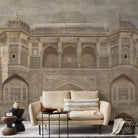 Amber Fort Textured Design Room Wallpaper, Customised - Marble Lotus - Amber Fort Textured Design Room Wallpaper, Customised