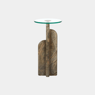 Archway Drink Table - Green - Marble Lotus - Green Archway Drink Table