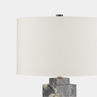 Ashlar Table Lamp - Marble Lotus - Illuminate your space with the Ashlar Table Marble Lamp