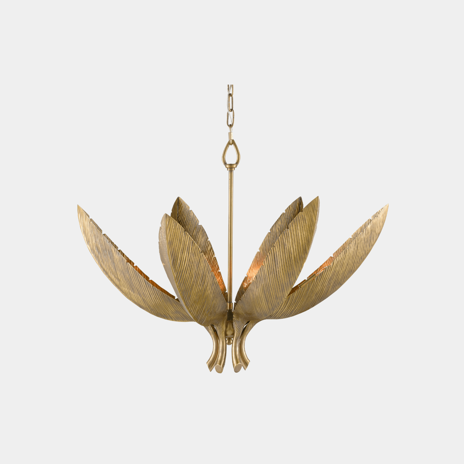 Bird of Paradise Brass Chandelier - Marble Lotus - Bird of Paradise Brass Chandelier | Marble Lotus