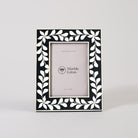 Black Wooden Inlay Frame - Marble Lotus - Display your memories in style with the Black Wooden Inlay Frame.