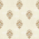 Block Print Wallpaper - Marble Lotus - Decorate your home Traditional Jamewar Wallpapers