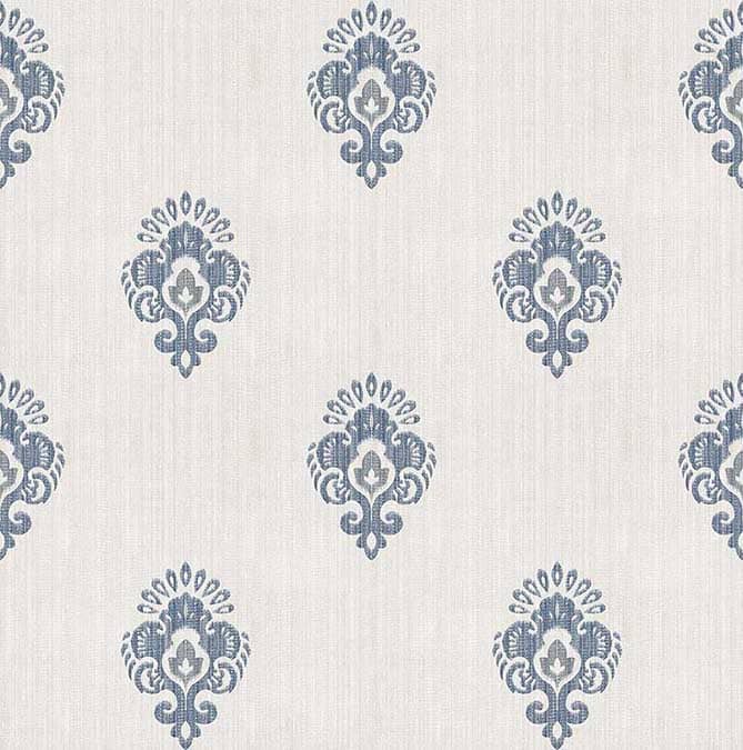 Block Print Wallpaper - Marble Lotus - Traditional Jamewar Wallpapers from Marble Lotus