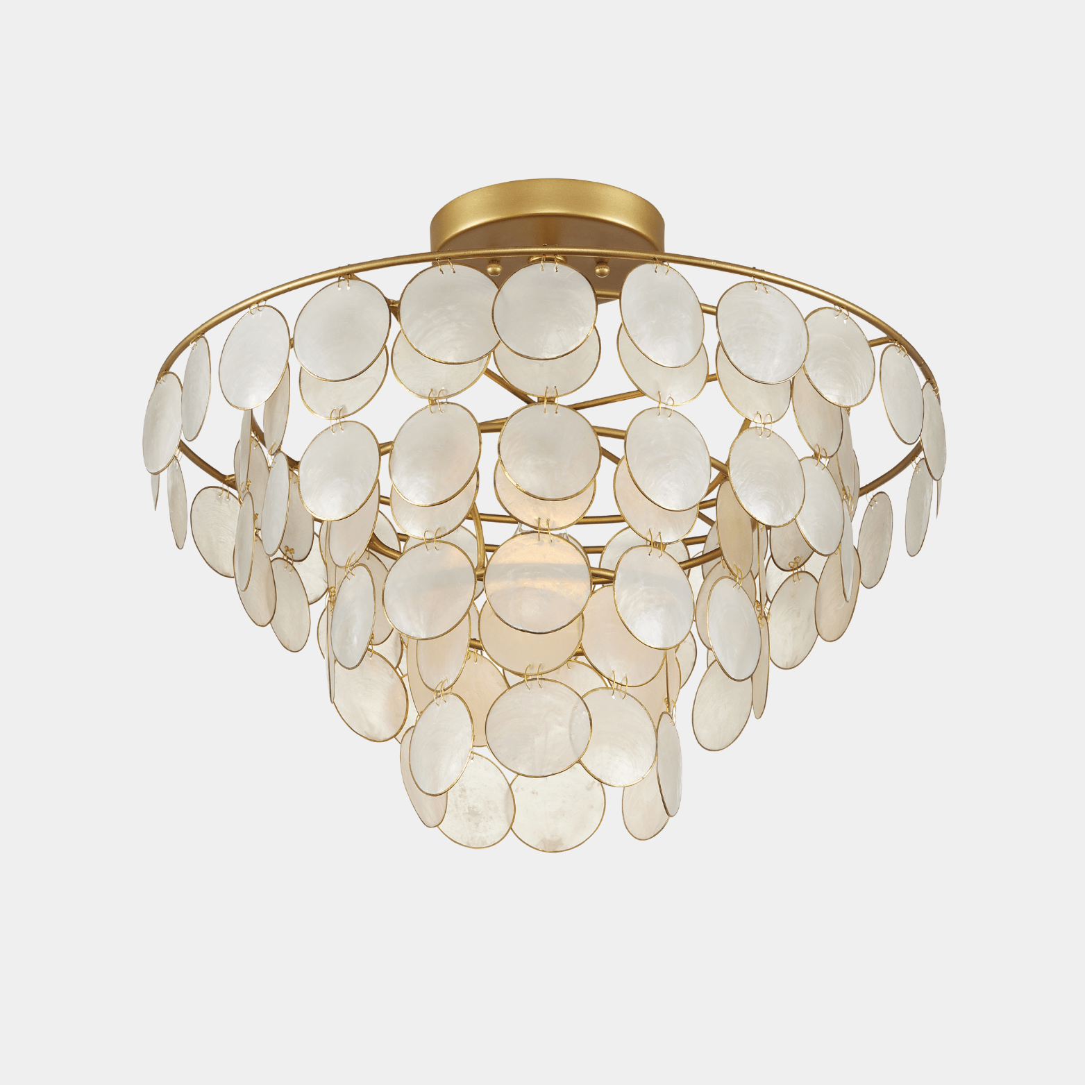 Bon Vivant Small Semi - Flush Mount - Marble Lotus - Shop Bon Vivant Small Semi Flush Mount Light | Marble Lotus