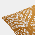 Camel Linen Embroidered Pillow - Marble Lotus - Buy Camel Linen Embroidered Pillows | Marble Lotus