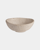 Chaand Papermache Bowl (18"x7") - Marble Lotus - Buy White Papermache Bowl 18x7 | Marble Lotus