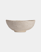 Chaand Papermache Bowl (18"x7") - Marble Lotus - White Papermache Bowl 18x7