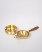 Chai Strainer with Wood Handle - Marble Lotus - Buy Brass Chai Strainer with Wood Handle | Marble Lotus