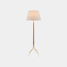 Circus Brass Floor Lamp - Marble Lotus - Modern Circus Brass Floor Lamp