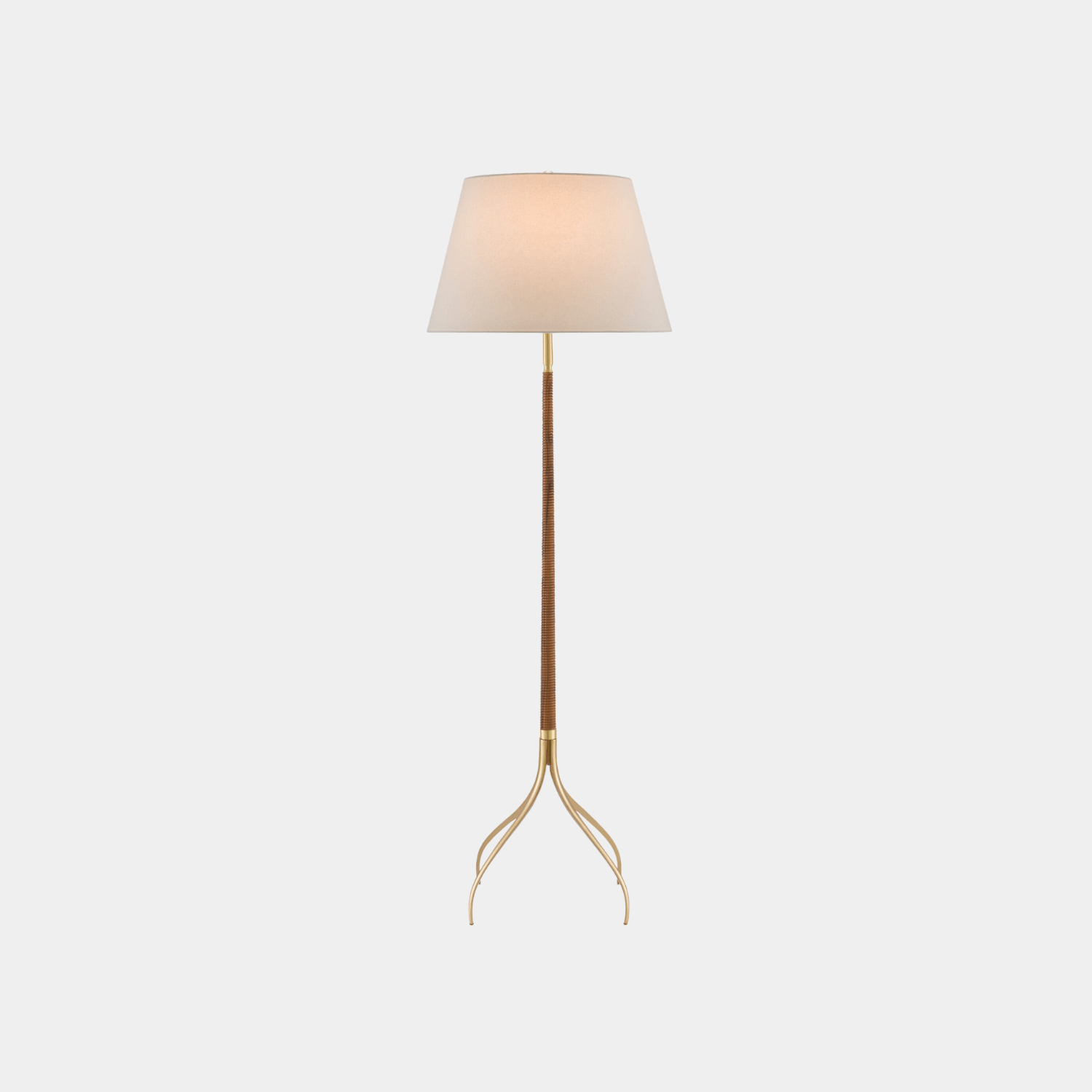 Circus Brass Floor Lamp - Marble Lotus - Modern Circus Brass Floor Lamp