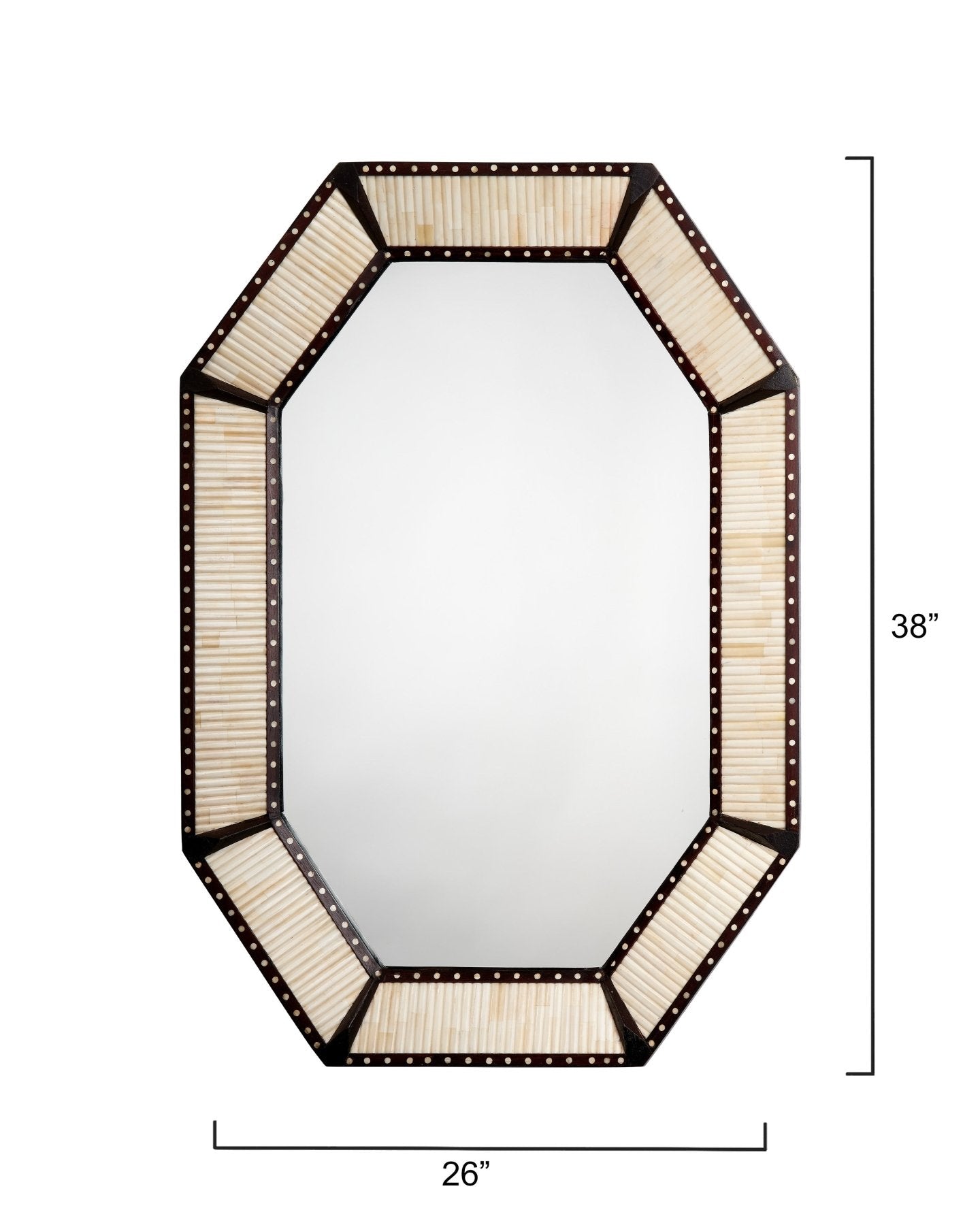 Colony Camel Bone Mirror - Marble Lotus - Colony Camel Bone Mirror