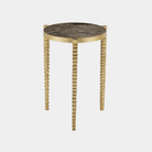 Corrado Cappuccino Marble Accent Table - Marble Lotus - Corrado Cappuccino Marble Table