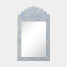 Crown Mirror - Blue - Marble Lotus - Crown Mirror - Blue