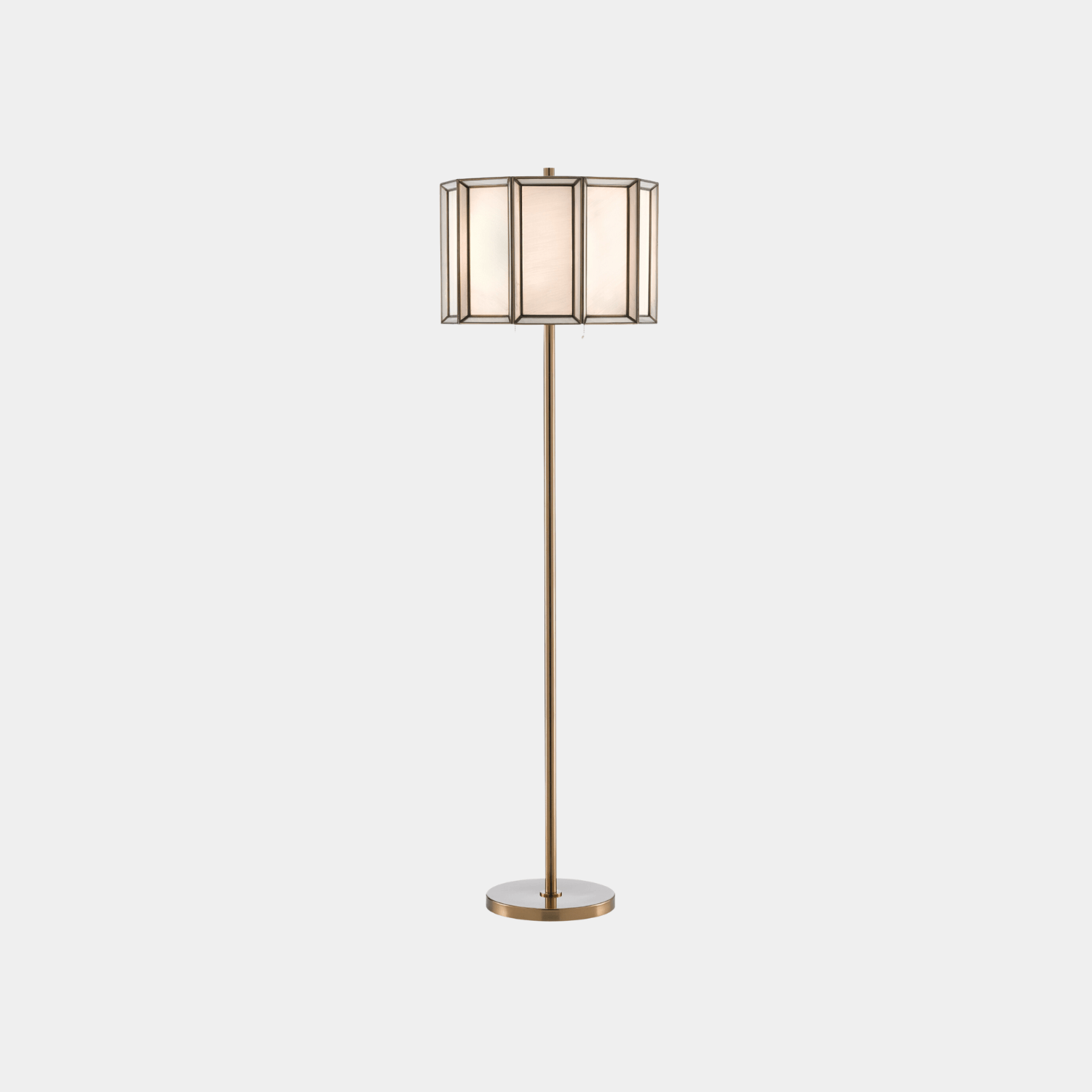 Daze Brass Floor Lamp - Marble Lotus - Order Sleek & Modern Daze Brass Floor Lamp