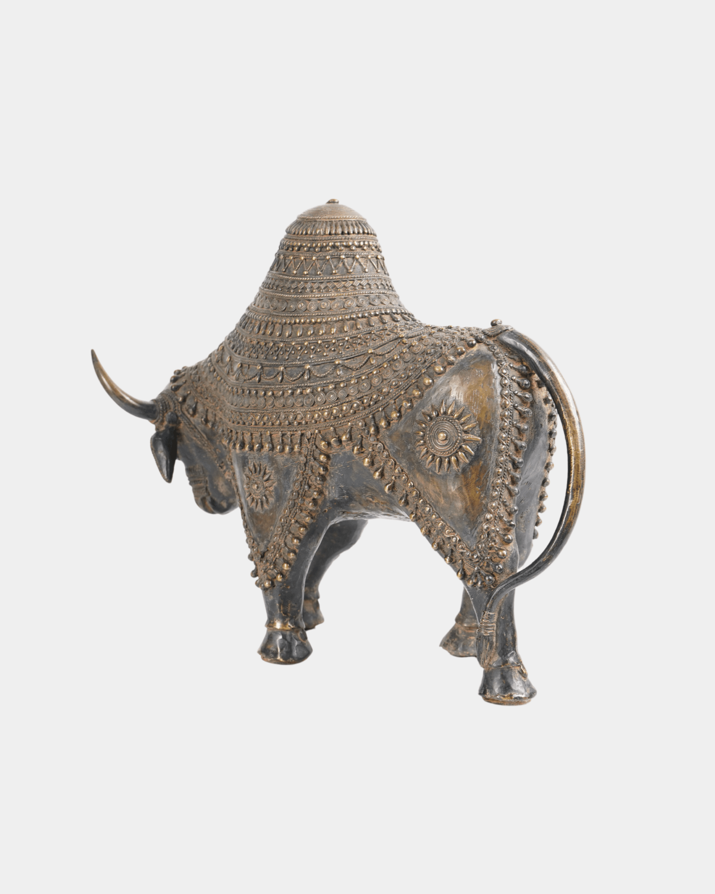 Dhokra Antique Bull Brass Statue - Marble Lotus - Order Dhokra Antique Bull Brass Statue | Marble Lotus