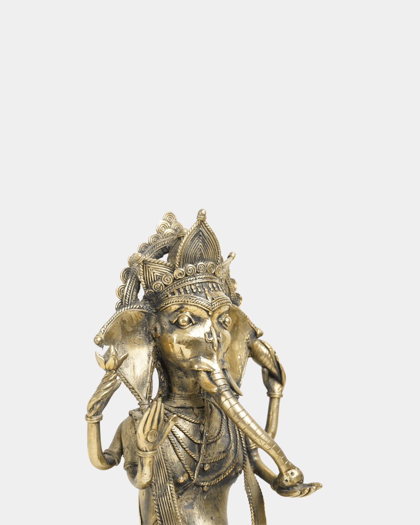 Dhokra Ganesh Brass Statue - Marble Lotus - Shop Dhokra Ganesh Brass Statue | Marble Lotus