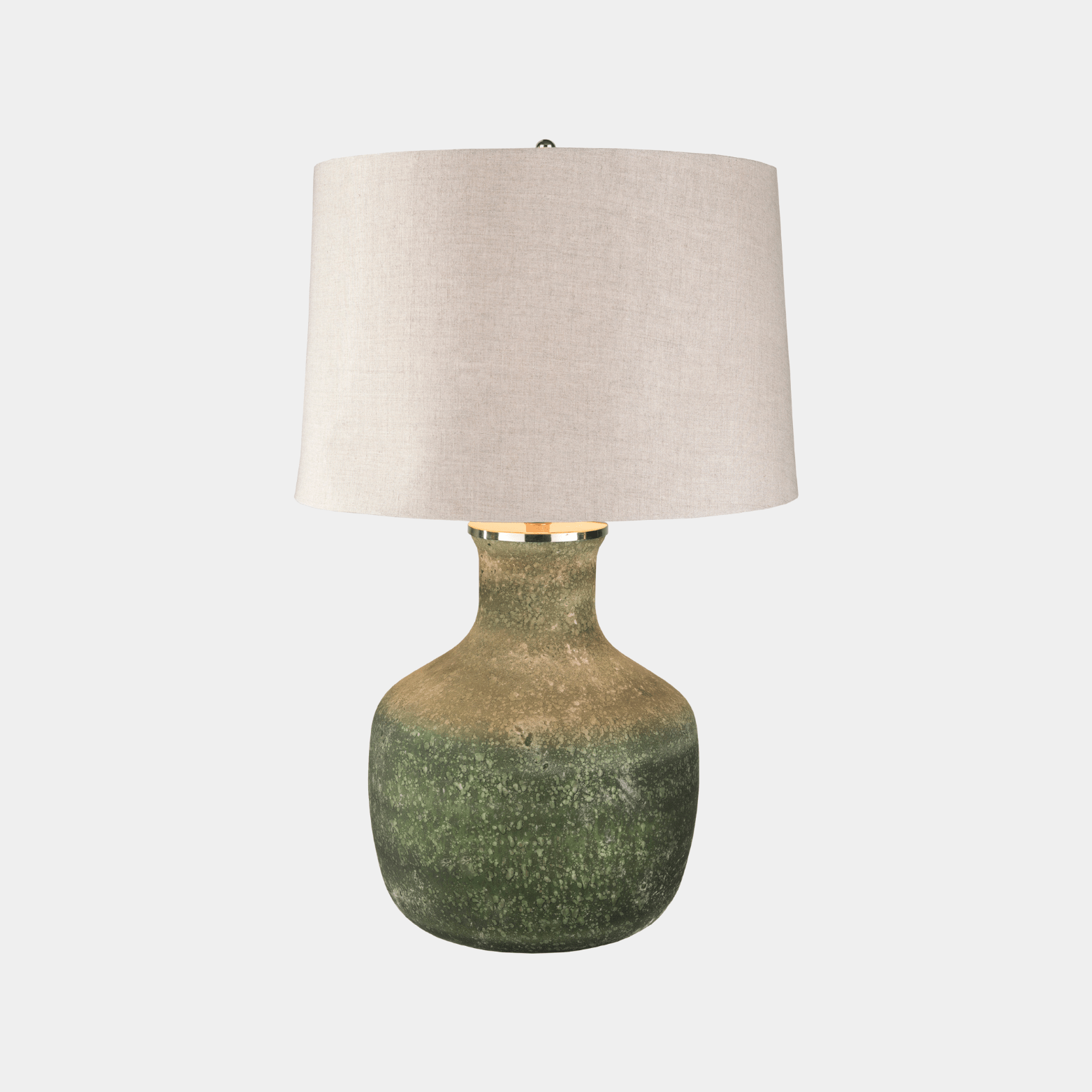 Emerald Green Table Lamp - Marble Lotus - Emerald Green Table Lamp - Elegant Lighting