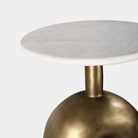 Fork Side Table - Marble Lotus - White Marble Side Table - Elegant Design | Marble Lotus