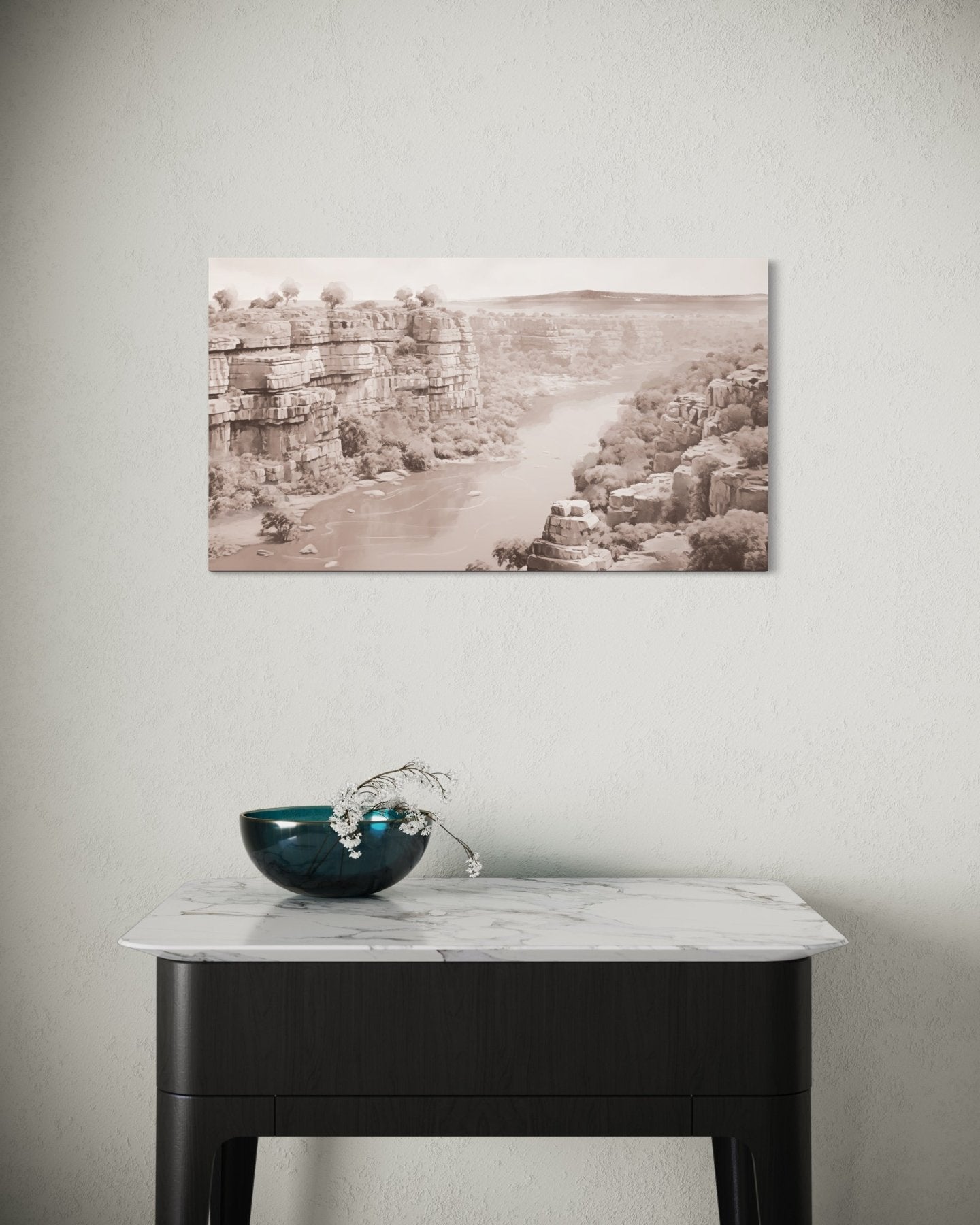 Gandikota, Andhra Pradesh | Watercolor Fine Art Giclée Print - Marble Lotus - Gandikota, Andhra Pradesh