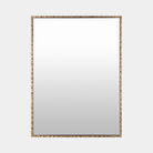 Gold Frame Rectangular Mirror - Marble Lotus - Gold Frame Rectangular Mirror for Chic Home Decor