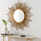 Gold Sunburst Decorative Mirror - Marble Lotus - Buy Gold Sunburst Decorative Mirror