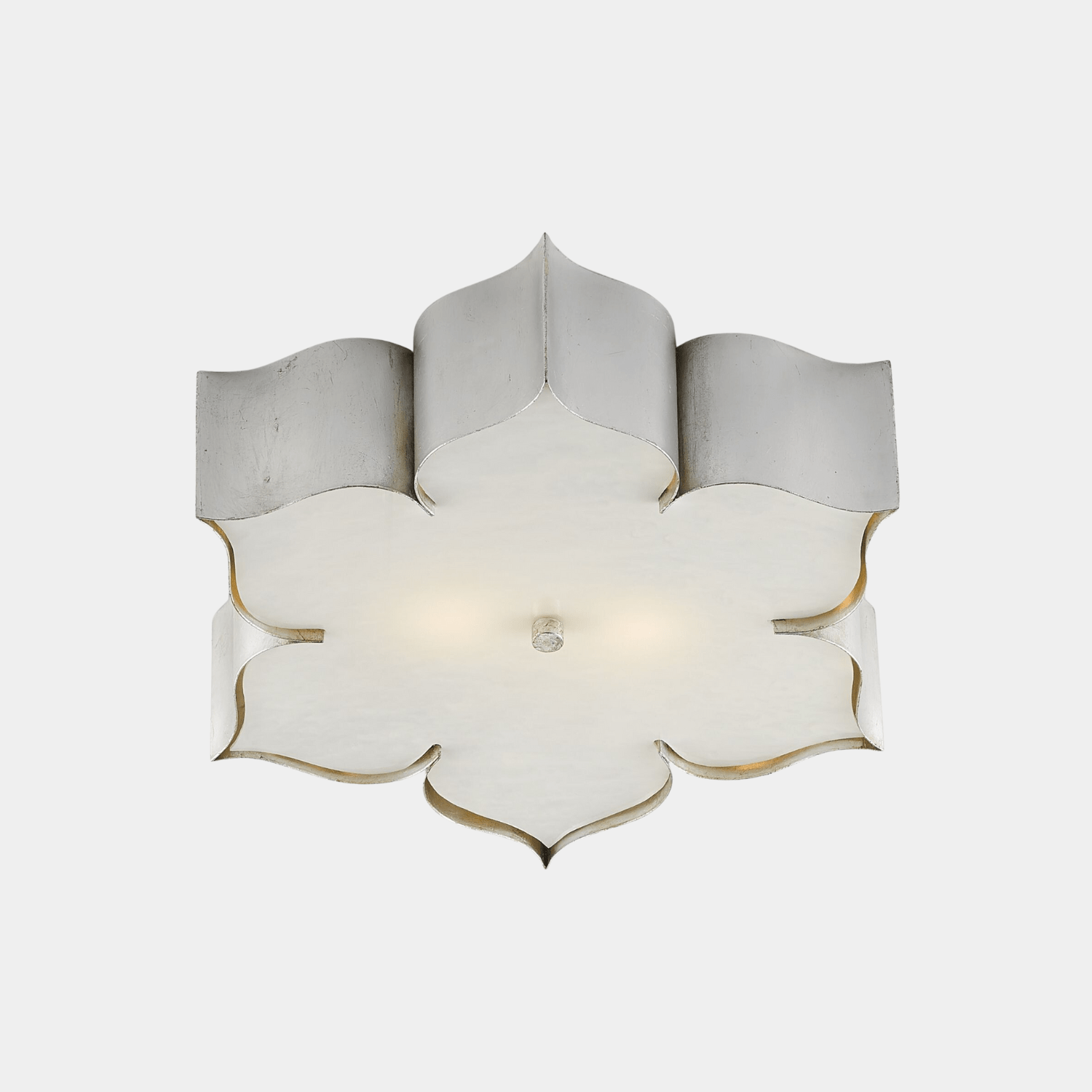 Grand Lotus Silver Flush Mount - Marble Lotus - Buy Grand Lotus Silver Flush Mount