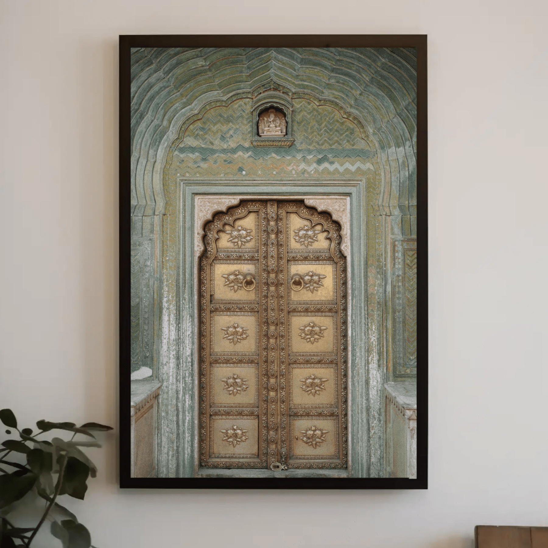 Green Gate Jaipur City Palace | Fine Art Print - Marble Lotus - Shop Jaipur City Palace Green Gate Fine Art Print | Marble Lotus