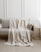 Ivory Suzani Tapestry Throw 60x90" - Marble Lotus - Buy White Suzani Tapestry Throw (60x90) | Marble Lotus