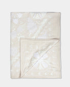 Ivory Suzani Tapestry Throw 60x90" - Marble Lotus - Suzani Throw | Ivory Tapestry Throw 60x90"