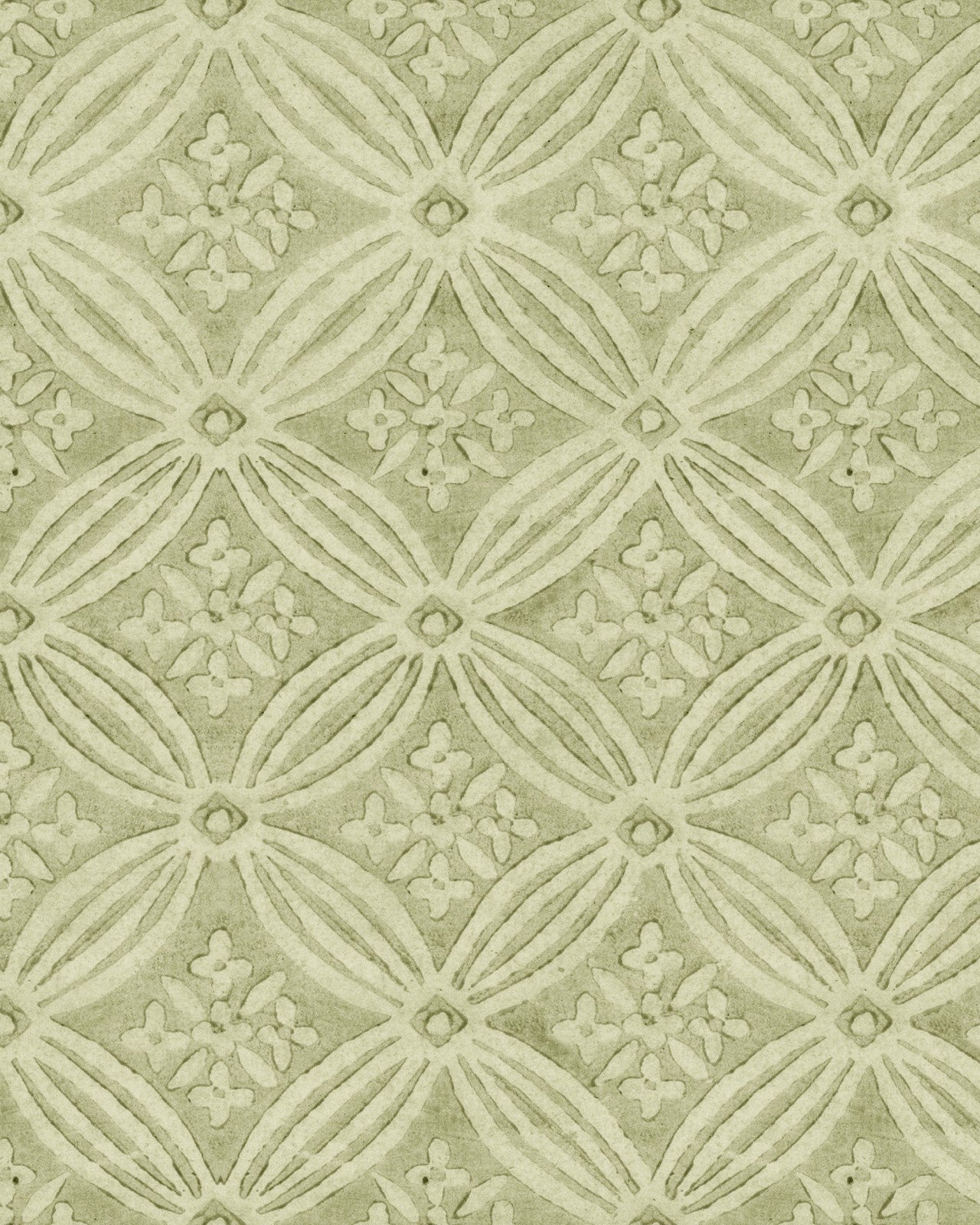 KALAMKARI Jade Wallpaper - Marble Lotus - Purchase Kalamkari Jade Wallpaper