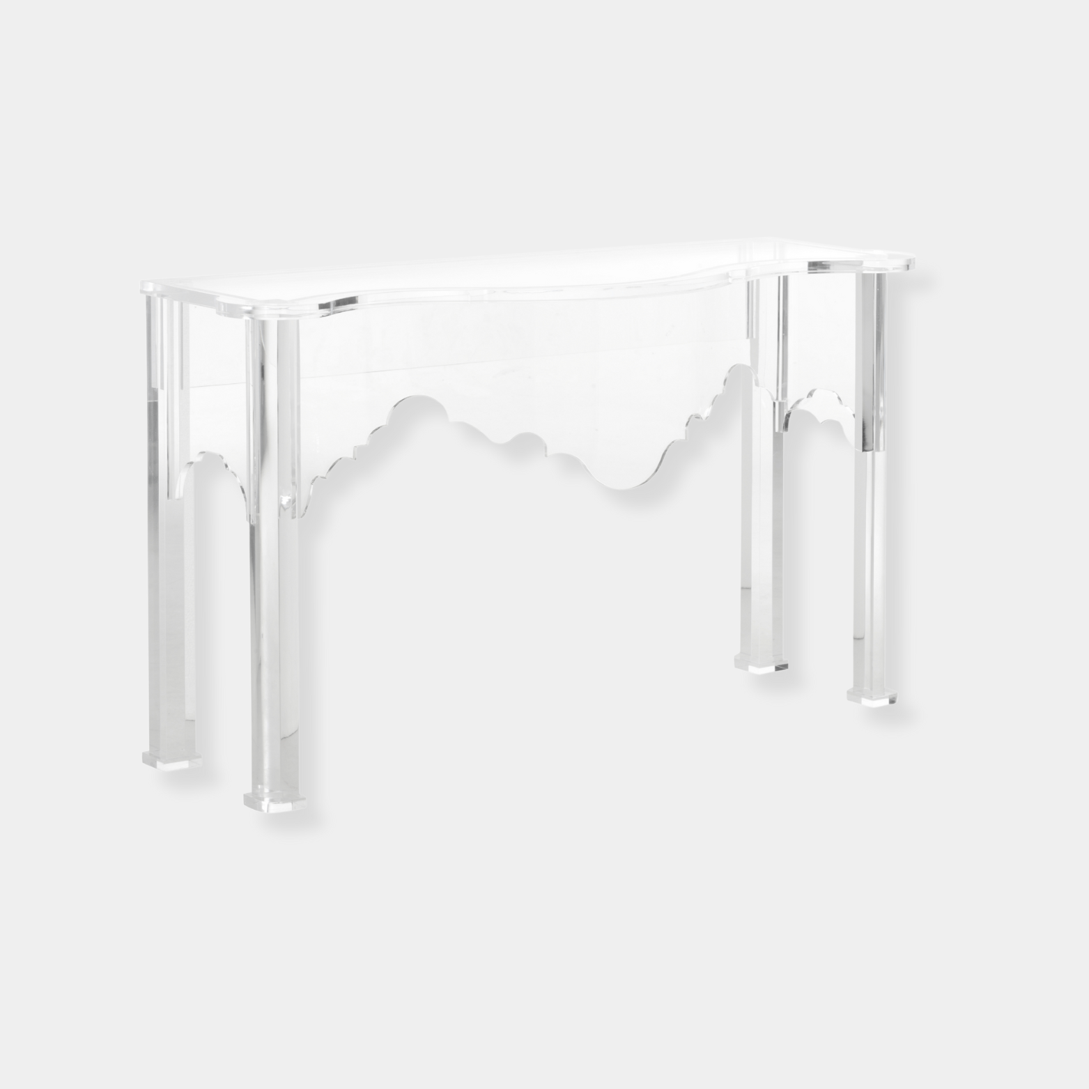 Kensington Console - Acrylic - Marble Lotus - Kensington Console - Acrylic