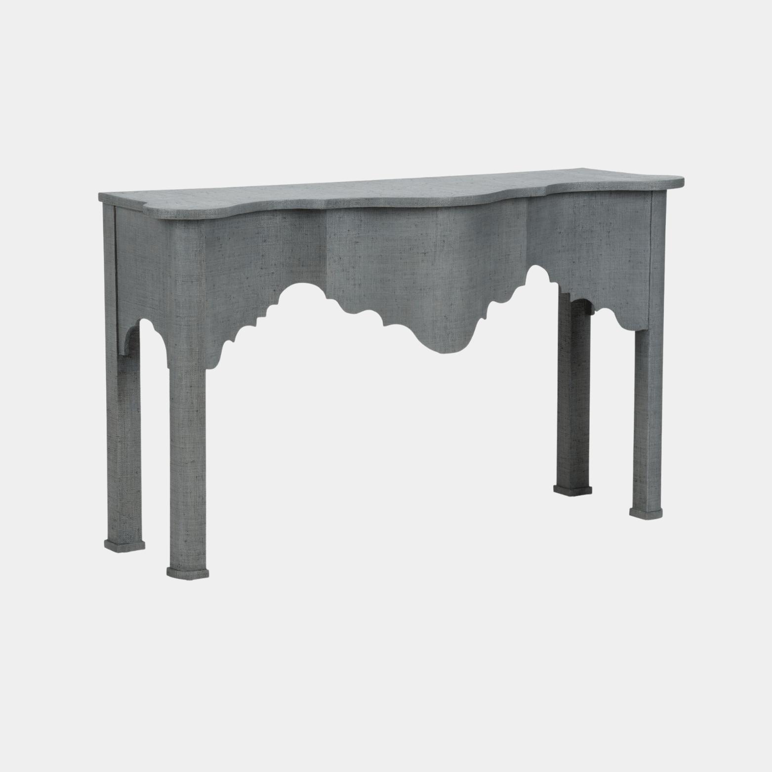 Kensington Console - Blue - Marble Lotus - Kensington Console - Blue