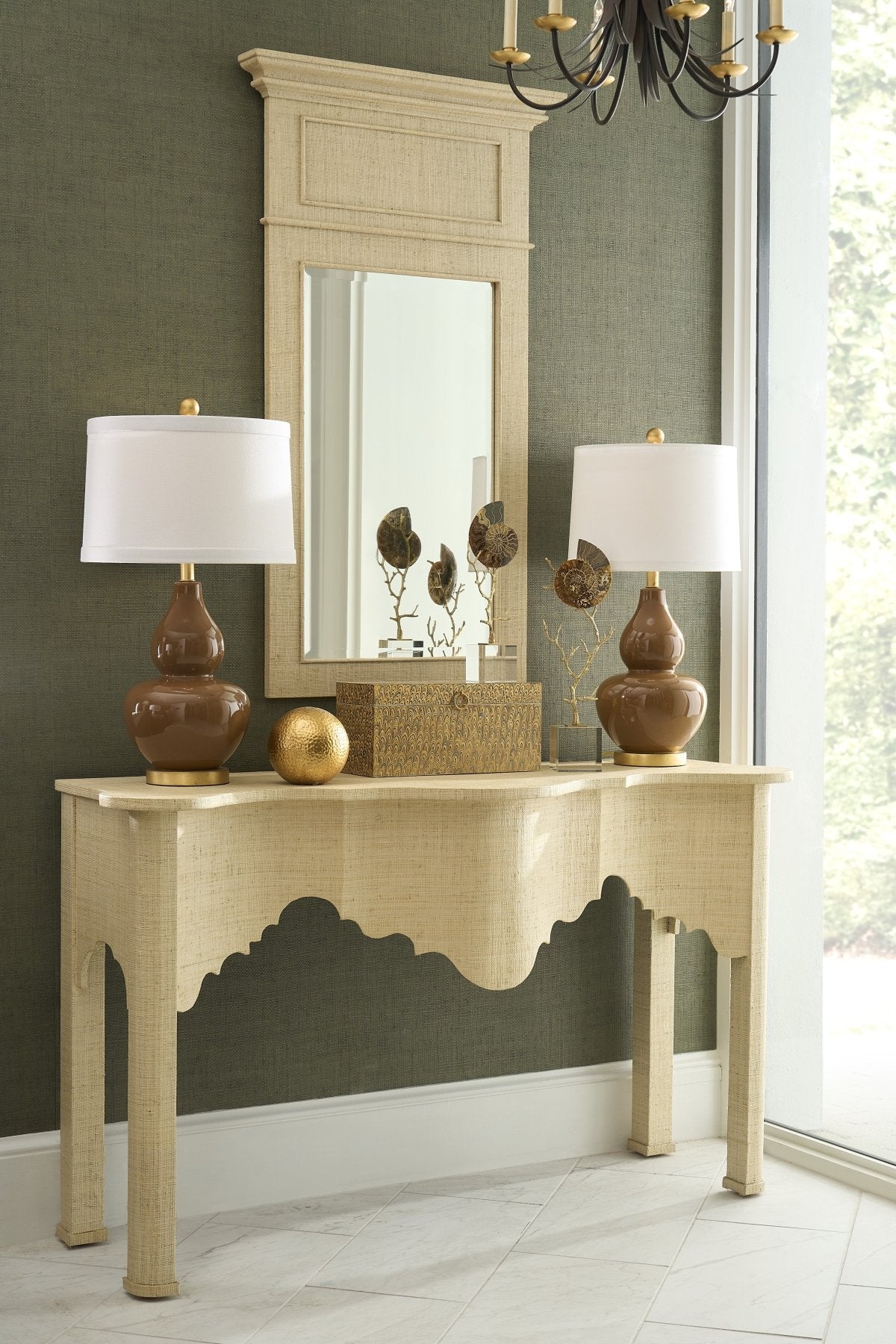 Kensington Console - Natural - Marble Lotus - Kensington Console - Natural