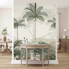 Buy Kovalam Paradise, Palms Wallpaper for Rooms, Green, Customised