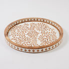 Large Wooden Inlay Tray 18" - Marble Lotus - Shop Wooden Inlay Tray | Marble Lotus