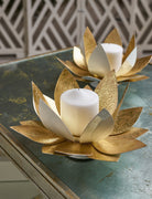 Lotus Candleholders - Marble Lotus - Lotus Candleholders