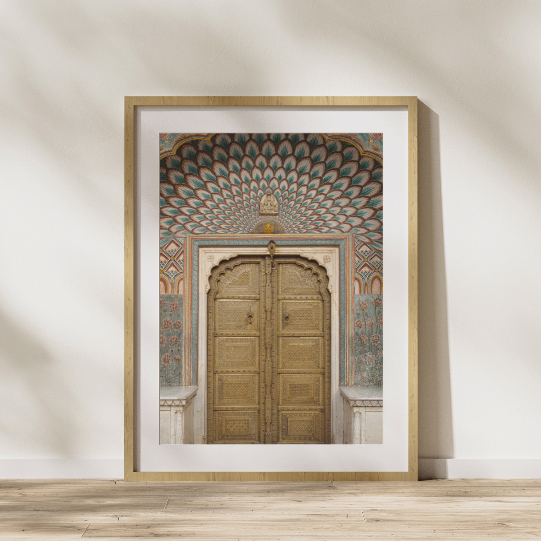 Lotus Gate Jaipur City Palace | Fine Art Print - Marble Lotus - Lotus Gate Jaipur City Palace Fine Art Print